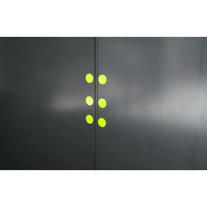 【CAINZ-DASH】トラスコ中山 蛍光ドットシール 50Φ グリーン 1シート20個入 FRL5020-GN【別送品】