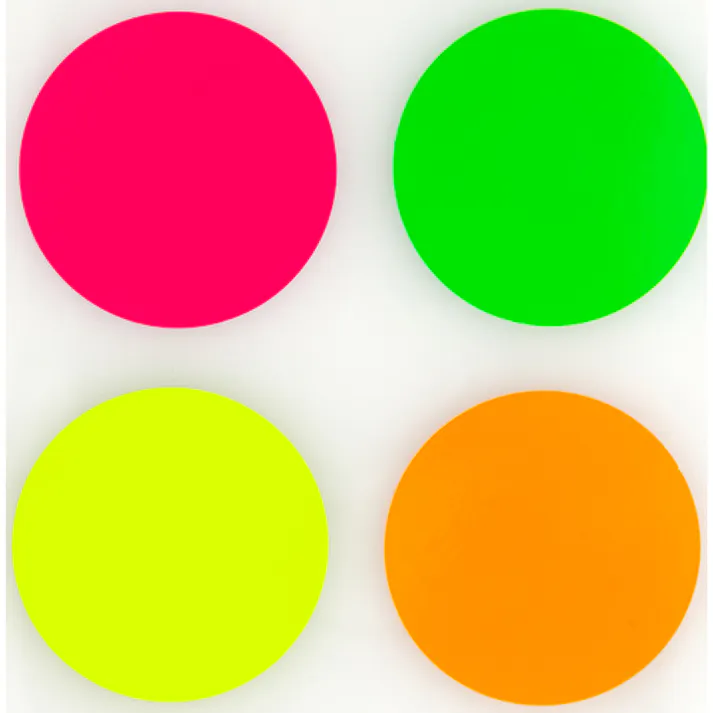 【CAINZ-DASH】トラスコ中山 蛍光ドットシール 50Φ オレンジ 1シート20個入 FRL5020-O【別送品】