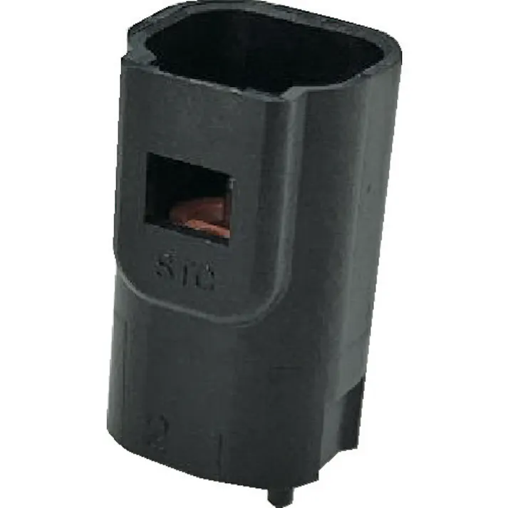 【CAINZ-DASH】トラスコ中山 防水コネクタ ハウジング 基板タイプ(10個入)芯数2 黒 P-CB01A1-02BA【別送品】