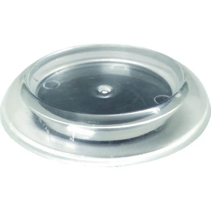 【CAINZ-DASH】トラスコ中山 キャスタ-用受け皿 ゴム付 60MM 透明 12個入 TUR600-TM-12【別送品】