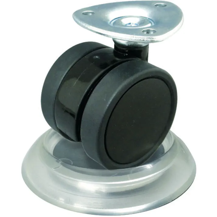 【CAINZ-DASH】トラスコ中山 キャスタ-用受け皿 60MM 黒 12個入 TUK600-BK-12【別送品】