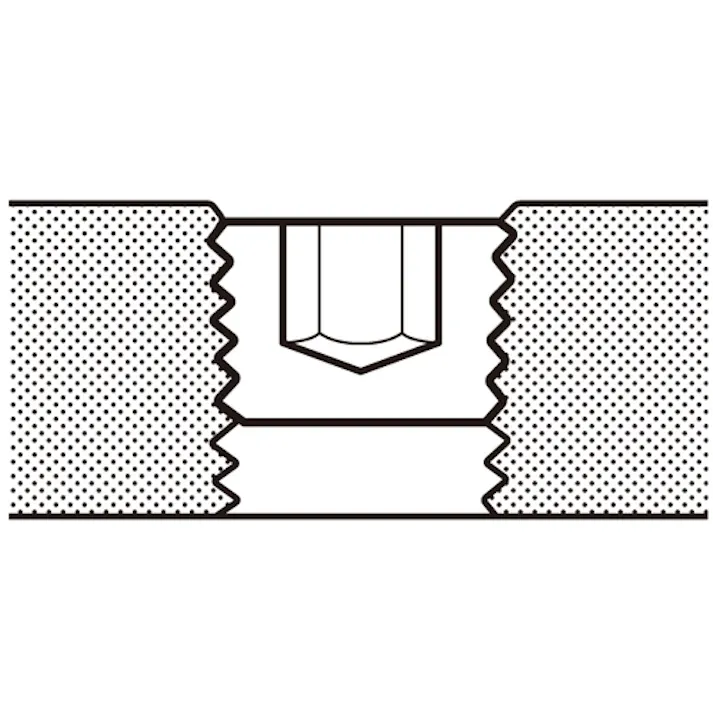 【CAINZ-DASH】トラスコ中山 テーパー沈みプラグ SP2(スチール) 黒染め PT1/2 6個入 Y1082-0112【別送品】