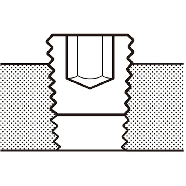【CAINZ-DASH】トラスコ中山 テーパー浮きプラグ SP3(スチール) 黒染め PT1/2 6個入 Y1083-0112【別送品】