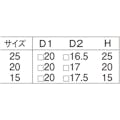 【CAINZ-DASH】トラスコ中山 スクエア戸当たり　２０Ｘ２５　黒 DS2025-BK【別送品】