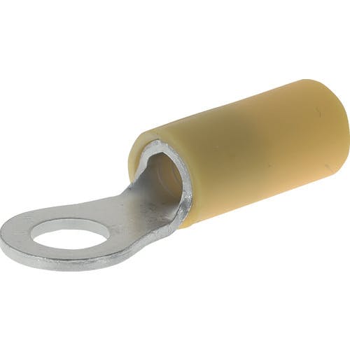 トラスコ中山 絶縁被覆付圧着端子 ストレート形 丸形(100個入) T-RAV5.5-6-Y 絶縁被覆付圧着端子 トラスコ中山 絶縁被覆付圧着端子 ストレート形 丸形(100個入) T-RAV5.5-6-Y 絶縁被覆付圧着端子