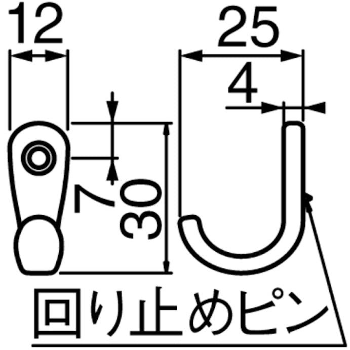 【CAINZ-DASH】トラスコ中山 亜鉛フック　３０ｍｍ　シルバ－ AHJ30-SV【別送品】