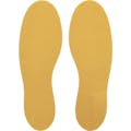【CAINZ-DASH】トラスコ中山 耐久フロアサイン足型　黄　２枚（１シート） DFSF-Y【別送品】