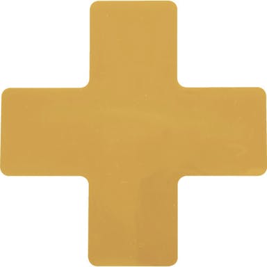【CAINZ-DASH】トラスコ中山 耐久フロアサインズＸ型　Ｍサイズ　黄１枚（１シート） DFSX-Y【別送品】