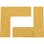 【CAINZ-DASH】トラスコ中山 耐久フロアサインズＬ型　Ｍサイズ　黄４枚（２シート） DFSL-M-Y【別送品】