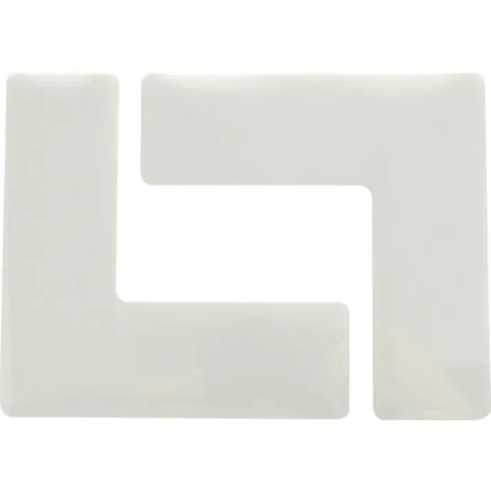 【CAINZ-DASH】トラスコ中山 耐久フロアサインズL型 Mサイズ 白4枚(2シート) DFSL-M-W【別送品】