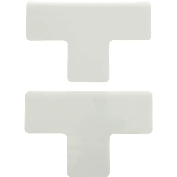 【CAINZ-DASH】トラスコ中山 耐久フロアサインズT型 Mサイズ 白2枚(1シート) DFST-W【別送品】