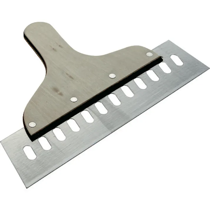 【CAINZ-DASH】トラスコ中山 軽量ステンレス地ベラ 穴あき 厚み0.6 幅240ミリ KNA06-240【別送品】