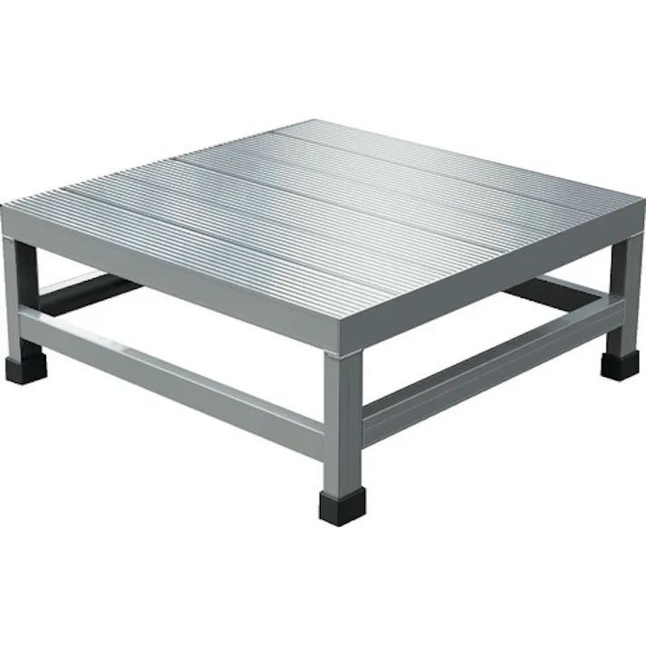 【CAINZ-DASH】トラスコ中山 アルミ製溶接一体構造型作業台 一段(完成品) W600×D600×H250 WTDB-6625【別送品】
