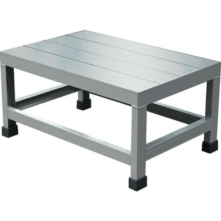 【CAINZ-DASH】トラスコ中山 アルミ製溶接一体構造型作業台 一段(完成品) W600×D400×H300 WTDB-6430【別送品】