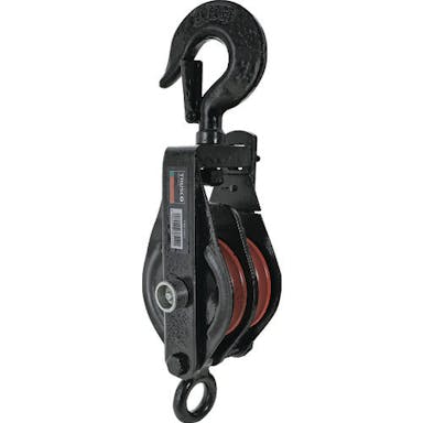 【CAINZ-DASH】トラスコ中山 強力型滑車二車スナッチ　フック型１００ｍｍ【別送品】
