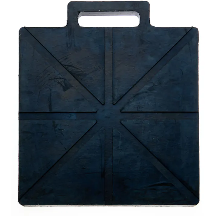 【CAINZ-DASH】トラスコ中山 ゴム製アウトリガーベース 350×400 ORB-R350【別送品】