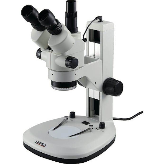 【CAINZ-DASH】トラスコ中山 ズーム実体顕微鏡　三眼　ＬＥＤリング照明付　ＳＣＯＰＲＯ（スコープロ） ZMSR-T1【別送品】