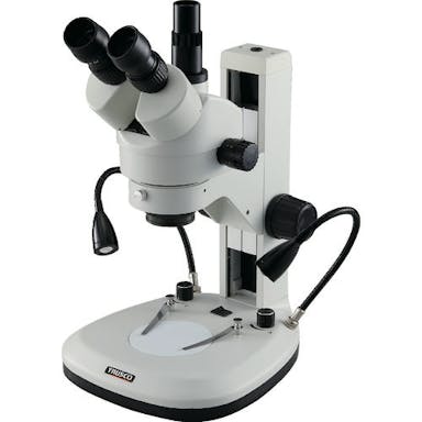 【CAINZ-DASH】トラスコ中山 ズーム実体顕微鏡　三眼　フレキシブルアームライト照明付　ＳＣＯＰＲＯ（スコープロ） ZMSFA-T1【別送品】