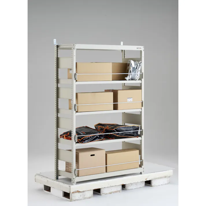 【CAINZ-DASH】トラスコ中山 災害備蓄ラック スチールラック M2型 W1460×D450×H2100 5段 連結 M2-DS7545B【別送品】