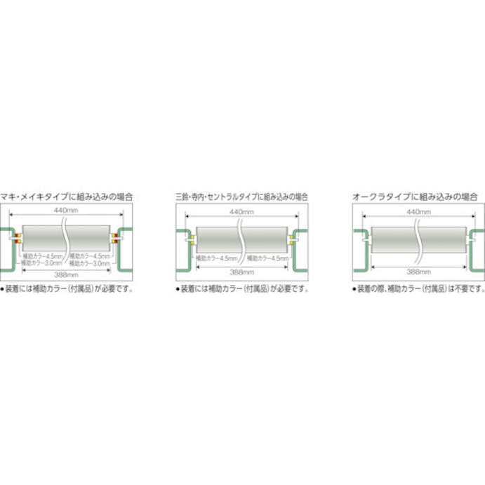 【CAINZ-DASH】トラスコ中山 取替用単品　スチールローラー　Φ５７×１．４ｔ　Ｗ５００　Ｓ付 VL57W500【別送品】