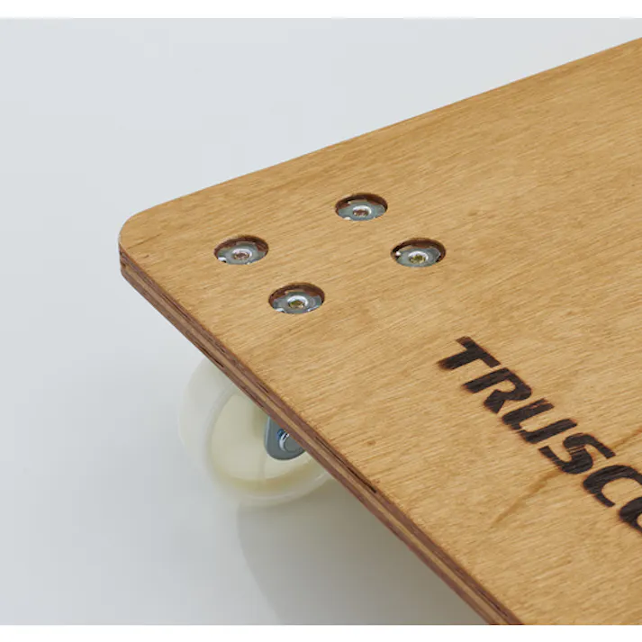 【CAINZ-DASH】トラスコ中山 合板平台車プティカルゴ 600X450 ナイロン車 PC-4560【別送品】