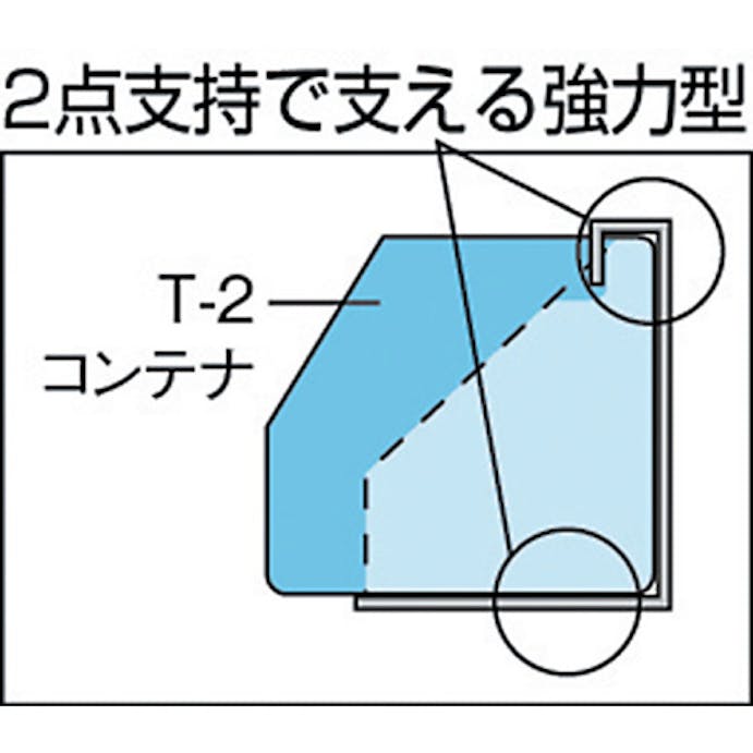 【CAINZ-DASH】トラスコ中山 ＵＰＲ型パンチングパネル用棚板　Ｔ２コンテナ用 UPR-C2【別送品】