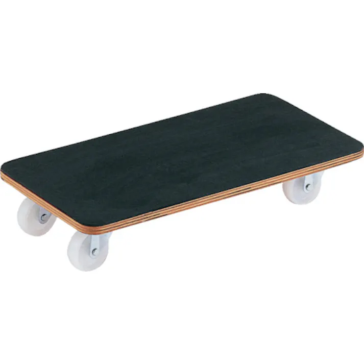 【CAINZ-DASH】トラスコ中山 合板平台車プティカルゴ 600X300 ゴム張り ナイロン車 PCG-3060【別送品】