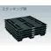【CAINZ-DASH】トラスコ中山 樹脂パレット(片面二方差し・ネスティングタイプ) 輸出梱包用スキットパレット 間口1100×奥行1100×高さ115mm TJC-S2-1111【別送品】