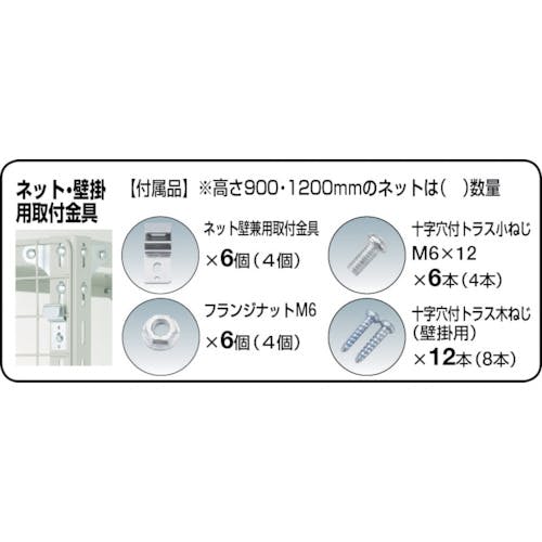 CAINZ-DASH】トラスコ中山 棚用ディスプレイネット 金具付