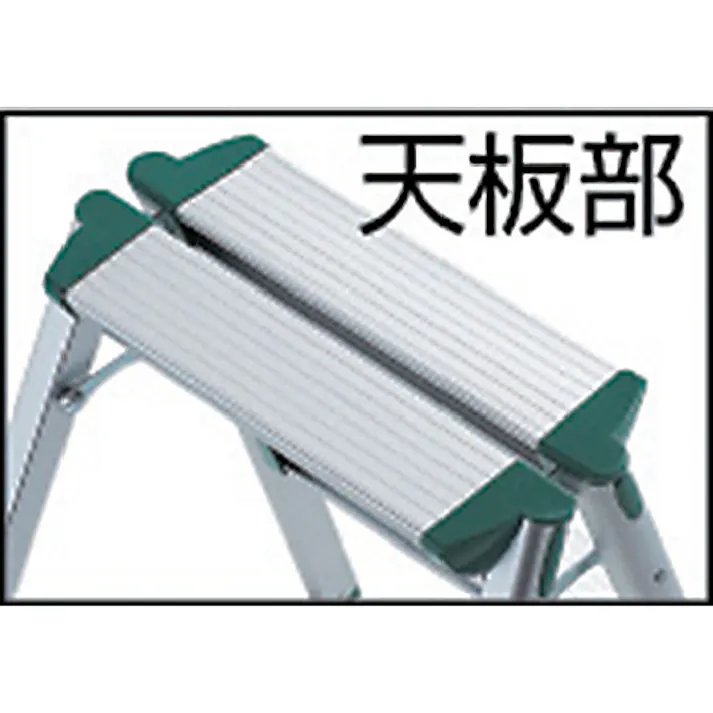 【CAINZ-DASH】トラスコ中山 アルミ製踏台 軽作業用・脚カバー付 2段 TAF-2【別送品】