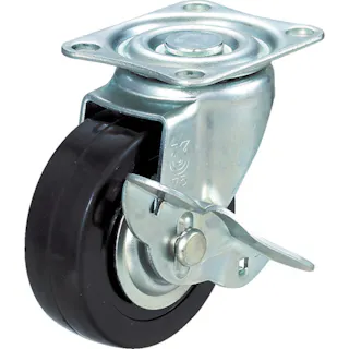 【CAINZ-DASH】トラスコ中山 キャスター TYSシリーズ ハードゴムキャスター自在ストッパー付Φ75 TYSG-75RHS【別送品】