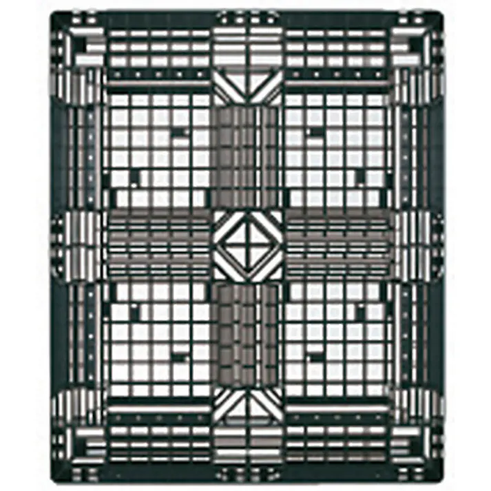 【CAINZ-DASH】トラスコ中山 樹脂パレット 片面4方差 1200X1000 TJL-D4-1210E【別送品】