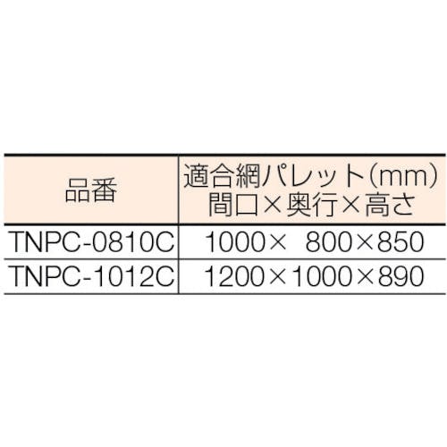 CAINZ-DASH】トラスコ中山 ネットパレット用カバー クリア TNPC-0810C