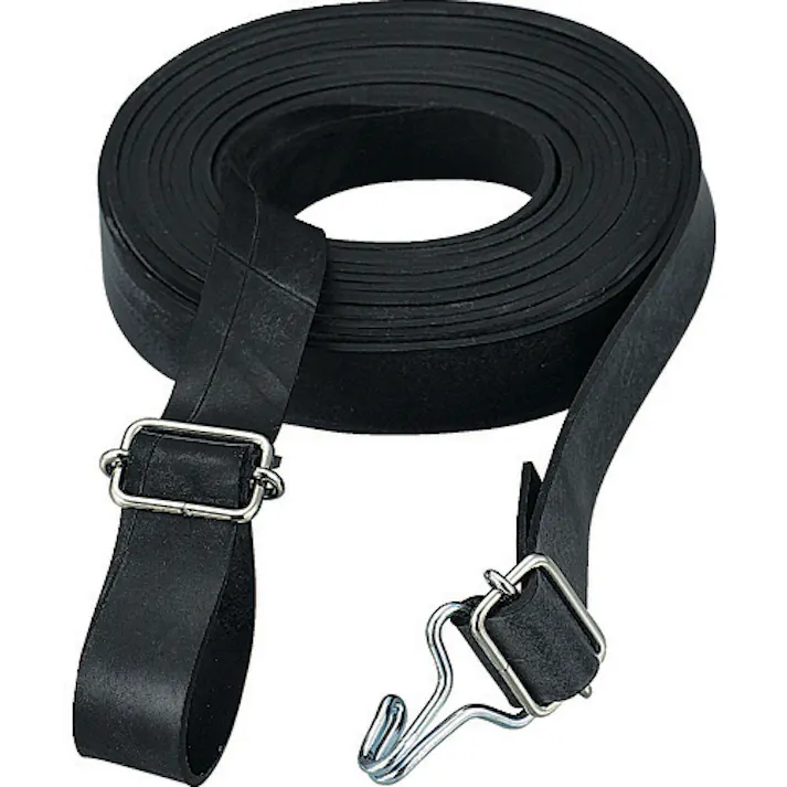 【CAINZ-DASH】トラスコ中山 ゴムロープ金具付 Wフックバックル付 幅20mm×長さ1.5m (10本入) GR-2015KW【別送品】