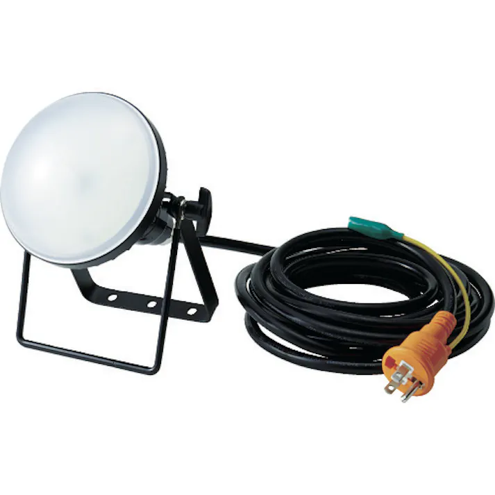 【CAINZ-DASH】トラスコ中山 LED投光器 DELKURO 20W 10m アース付 2芯3芯両用タイプ RTLE-210EP【別送品】