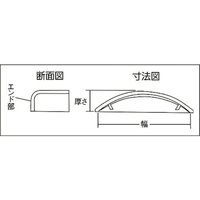 【CAINZ-DASH】トラスコ中山 配線カバーコネクターエンドタイプ　幅５０ TRD50E-BN【別送品】