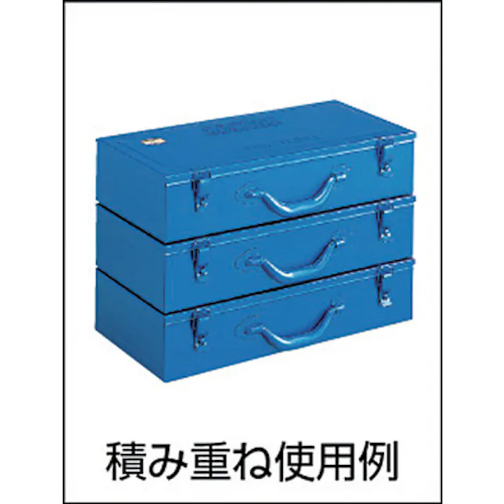 【CAINZ-DASH】トラスコ中山 トランク工具箱 470X234X108 ブルー T-470【別送品】