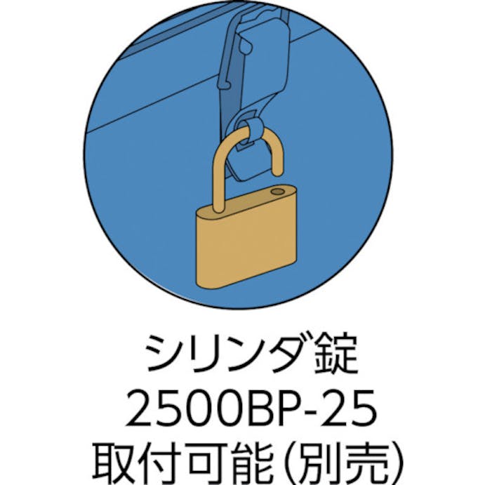 【CAINZ-DASH】トラスコ中山 トランク工具箱　４７０Ｘ２３４Ｘ１０８　ブルー T-470【別送品】