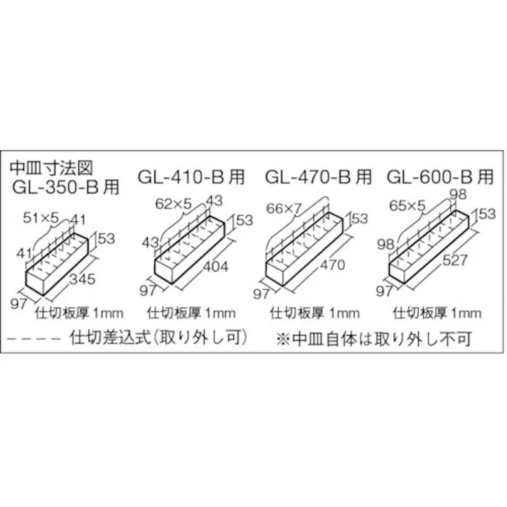 【CAINZ-DASH】トラスコ中山 2段式工具箱 472X220X289 ブルー GL-470-B【別送品】