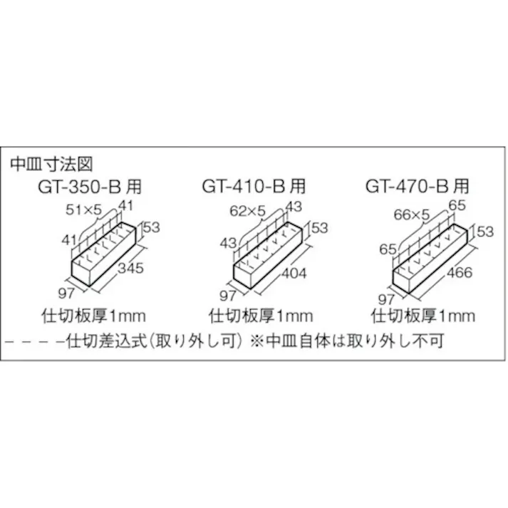 【CAINZ-DASH】トラスコ中山 3段式工具箱 472X220X343 ブルー GT-470-B【別送品】