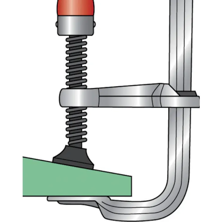 【CAINZ-DASH】トラスコ中山 Lクランプ標準型 最大口開300mmX深さ120mm GLW300【別送品】