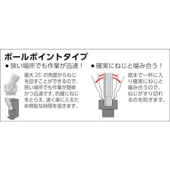 【CAINZ-DASH】トラスコ中山 ロングボールポイント六角棒 3.0mm GXBL-30【別送品】