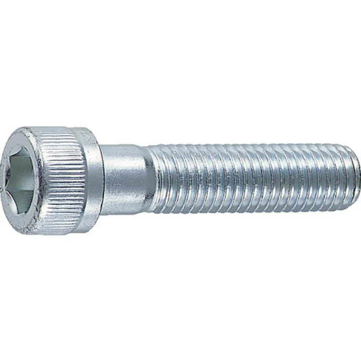 【CAINZ-DASH】トラスコ中山 六角穴付ボルト ユニクロ 半ネジ M12×55 6本入 /キャップボルト(CAP) B62-1255【別送品】