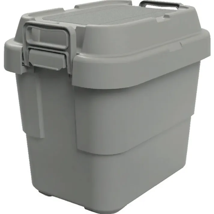【CAINZ-DASH】トラスコ中山 トランクカーゴ フラット天板仕様 20L グレー GYCF-20【別送品】
