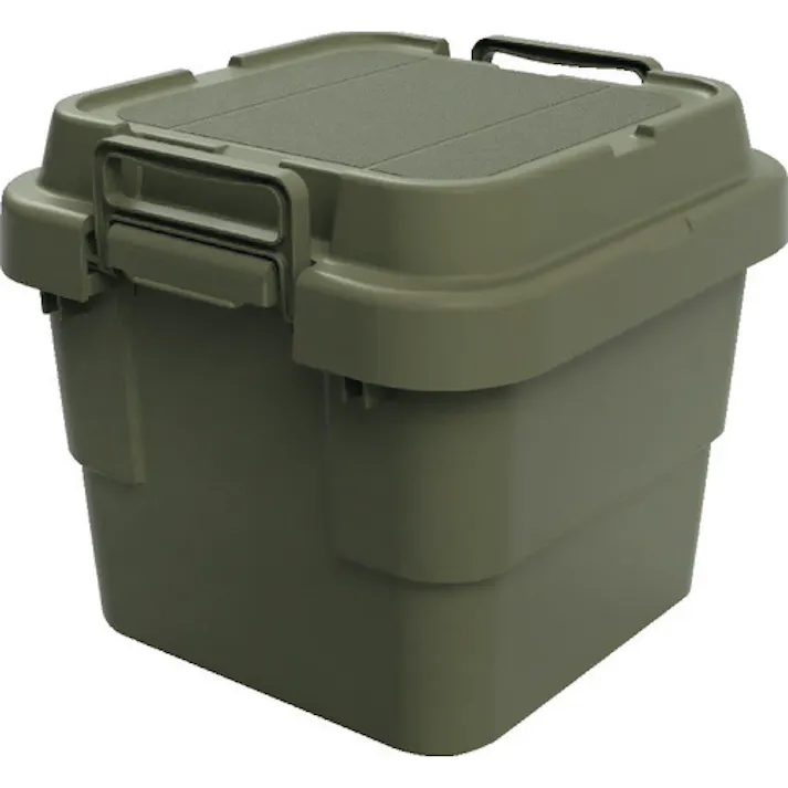 【CAINZ-DASH】トラスコ中山 トランクカーゴ フラット天板仕様 30L ОD色 ODCF-30【別送品】