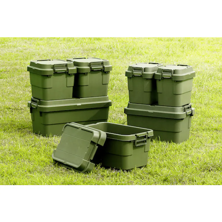 【CAINZ-DASH】トラスコ中山 トランクカーゴ フラット天板仕様 30L ОD色 ODCF-30【別送品】