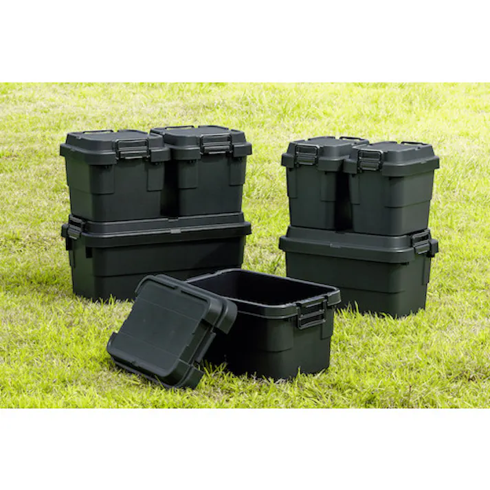 【CAINZ-DASH】トラスコ中山 トランクカーゴ フラット天板仕様 70L 黒 BLKCF-70【別送品】