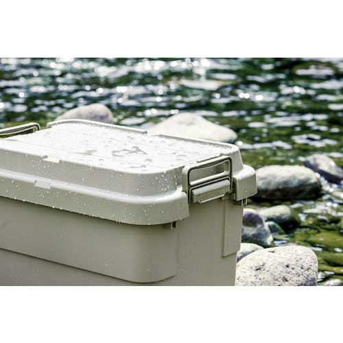 CAINZ-DASH】トラスコ中山 トランクカーゴ フラット天板仕様 70L 黒