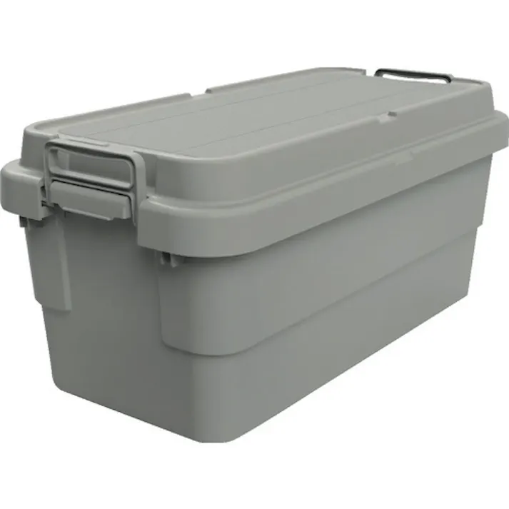 【CAINZ-DASH】トラスコ中山 トランクカーゴ フラット天板仕様 70L グレー GYCF-70【別送品】