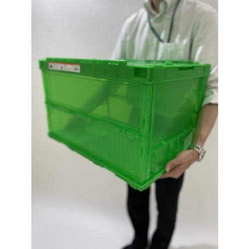 CAINZ-DASH】トラスコ中山 オリコン 薄型折りたたみコンテナ